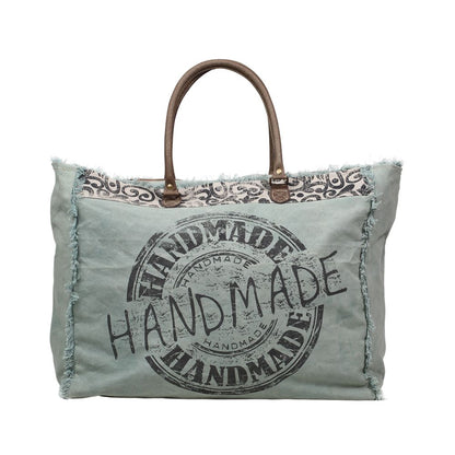 HANDMADE PRINT WEEKENDER BAG 1197