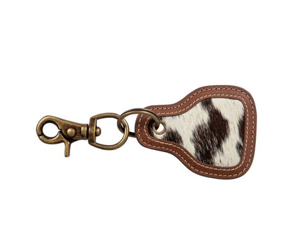 Pony Brook Key Fob in Black & White 8124