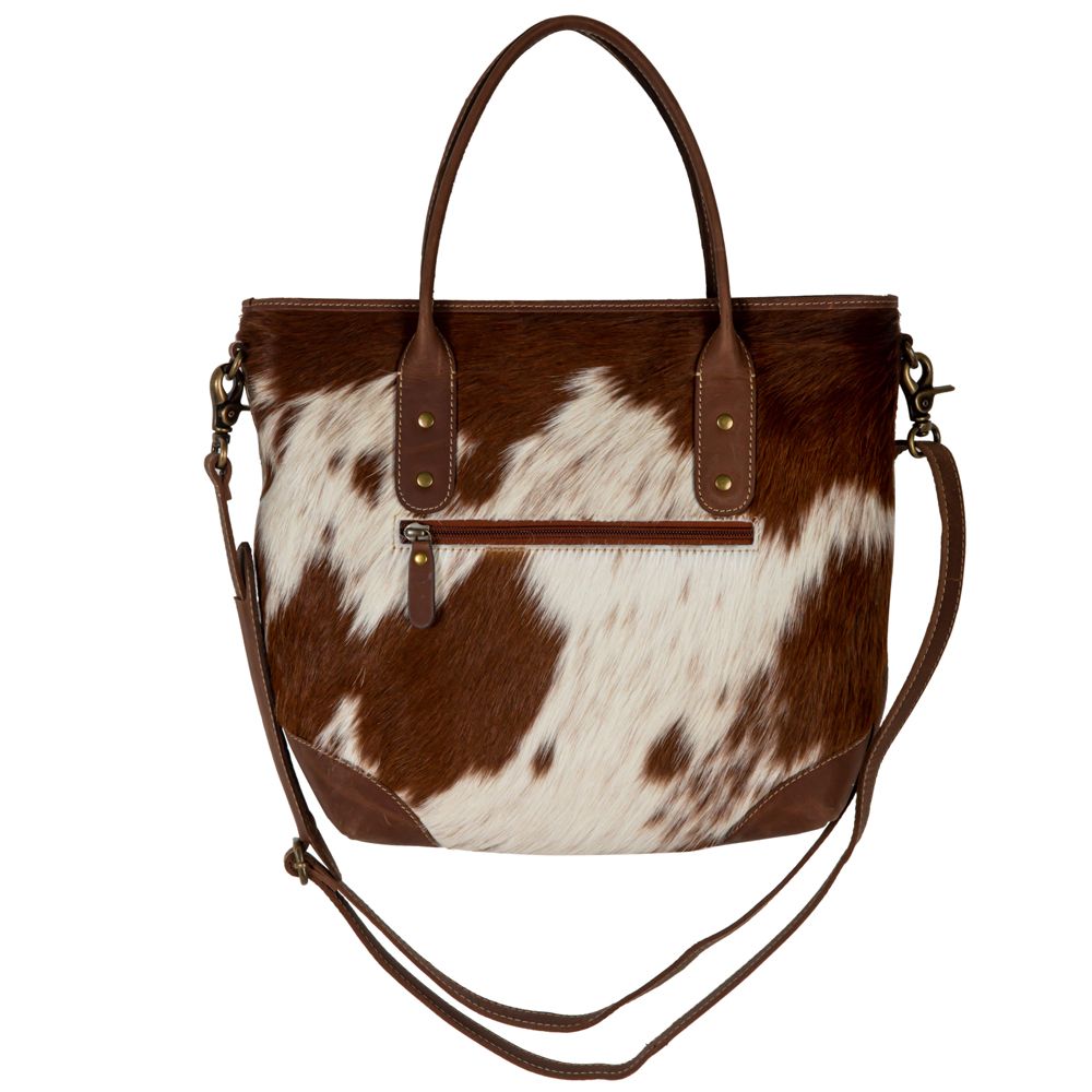 Cullom Trail Hair-on Hide Leather Hairon Bag in Fawn 8133