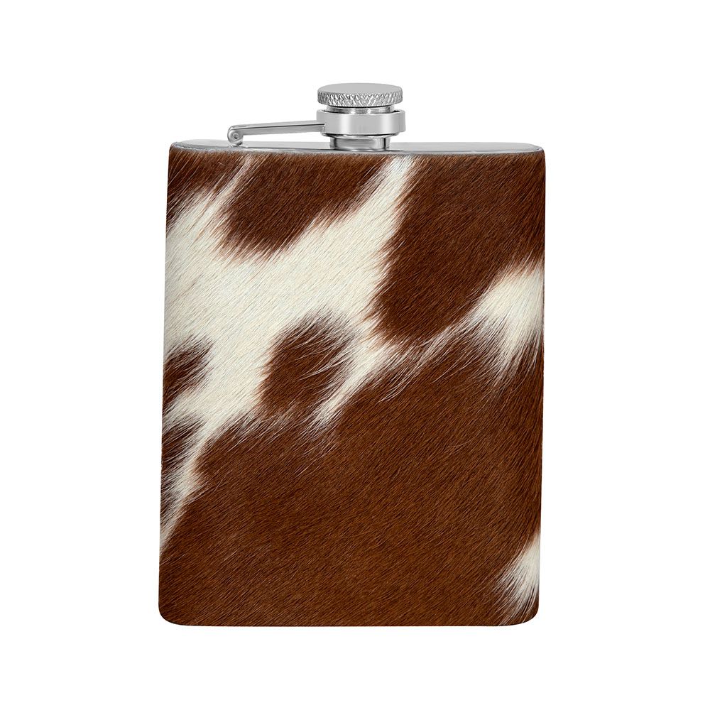 Mountain Trail Flask in Caramel Hair-on Hide 8475 oz