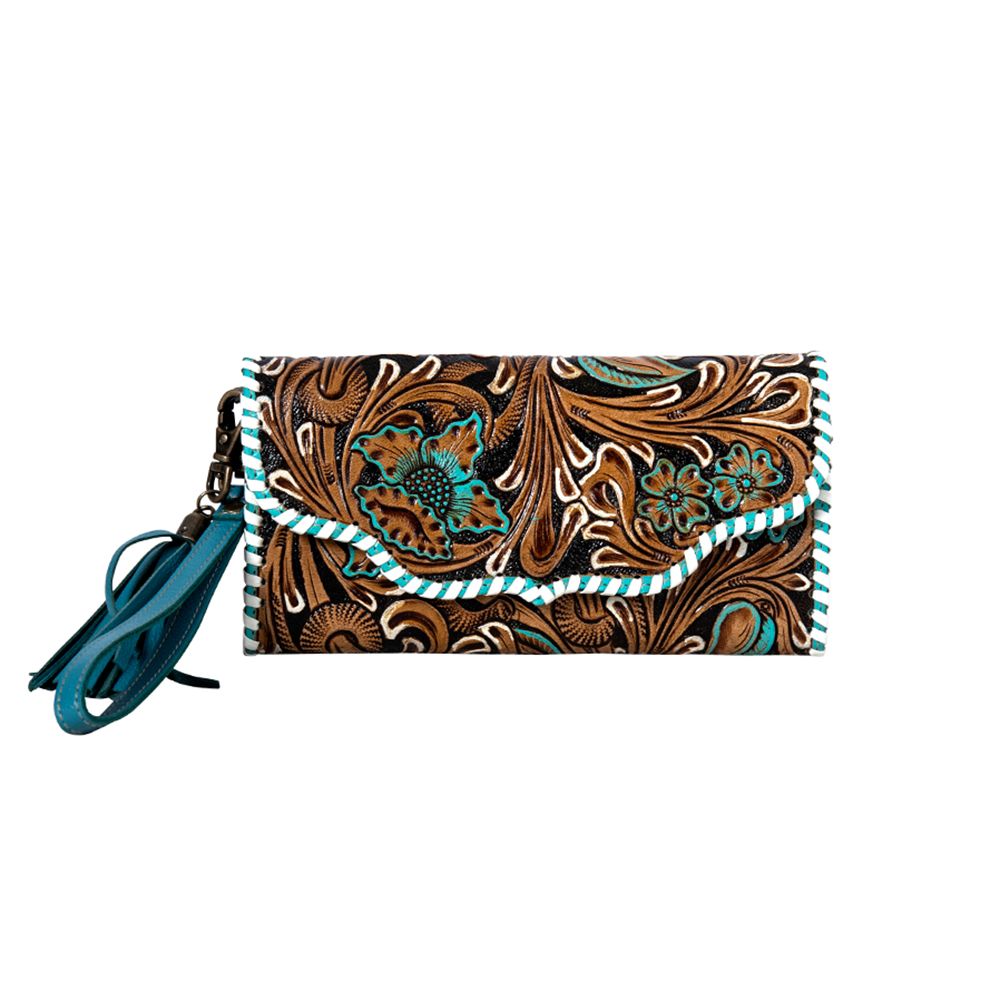 Dolly Trail Hand-Tooled Wallet 8736